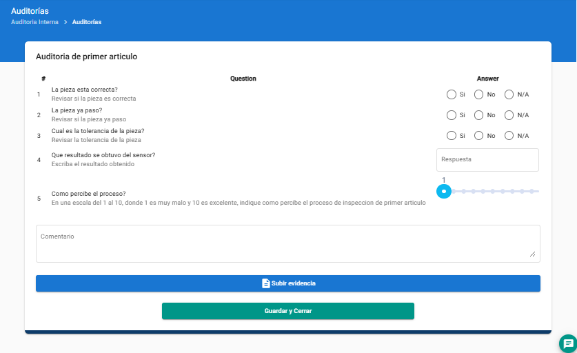 Screenshot del módulo