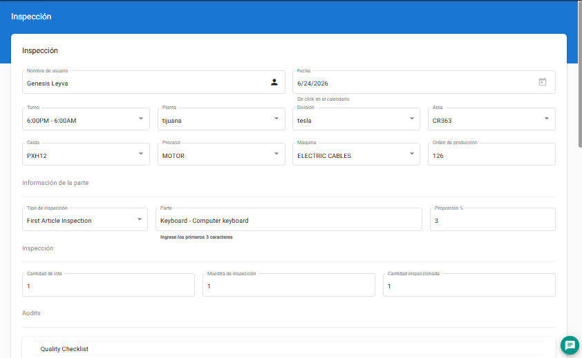 Screenshot del módulo